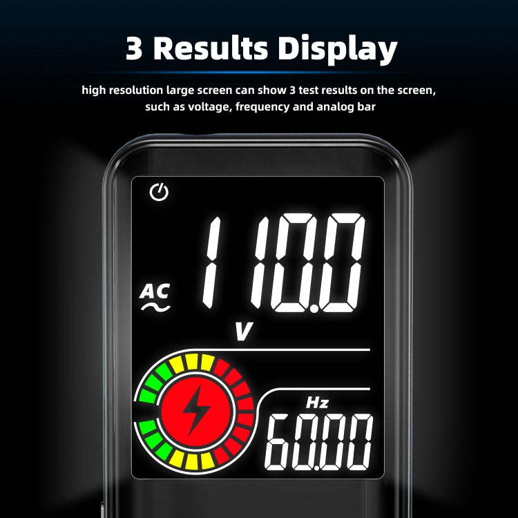 BSIDE Digital Multimeter 9999 Counts LCD Color Display DC AC Voltage Capacitance Diode Meter, Specification: S11 Recharge Version (Black) - Digital Multimeter by BSIDE | Online Shopping South Africa | PMC Jewellery | Buy Now Pay Later Mobicred