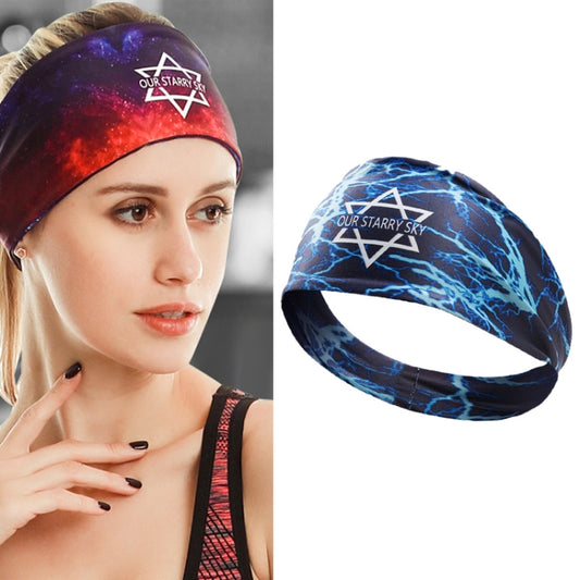 Sports Fitness Antiperspirant Headband Sweat-Absorbent Headband Sweatband(Lightning) - Sweatband by PMC Jewellery | Online Shopping South Africa | PMC Jewellery | Buy Now Pay Later Mobicred