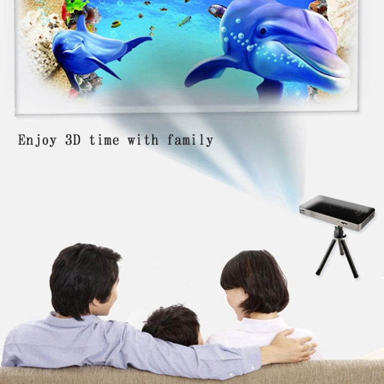 C6 1G+8G Android System Intelligent DLP HD Mini Projector Portable Home Mobile Phone Projector， US Plug (White) - free shipping - PMC Jewellery - Order now!