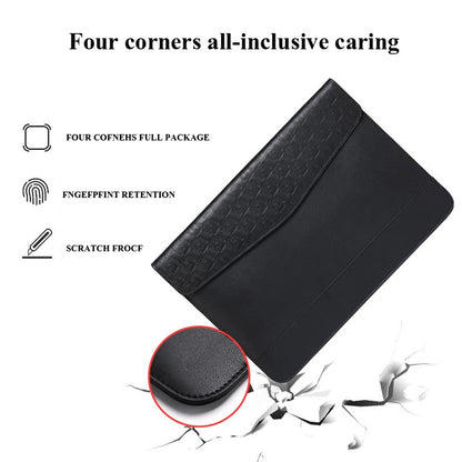 Horizontal  Embossed Notebook Liner Bag Ultra-Thin Magnetic Holster, Applicable Model: 11 -12 inch( Black) - 10 - 11 inch by PMC Jewellery | Online Shopping South Africa | PMC Jewellery | Buy Now Pay Later Mobicred