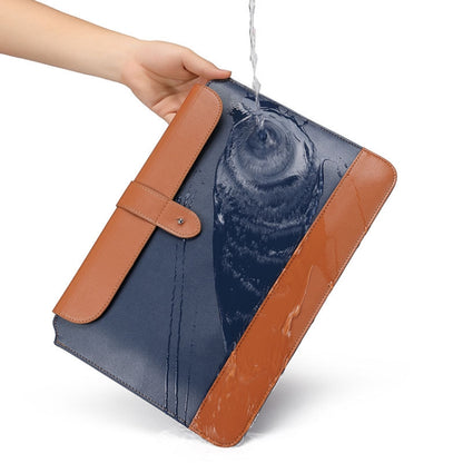 Horizontal Microfiber Color Matching Notebook Liner Bag, Style: Liner Bag+Power Bag(Blue + Brown), Applicable Model: 13  -14 Inch - 13.3 inch by PMC Jewellery | Online Shopping South Africa | PMC Jewellery | Buy Now Pay Later Mobicred