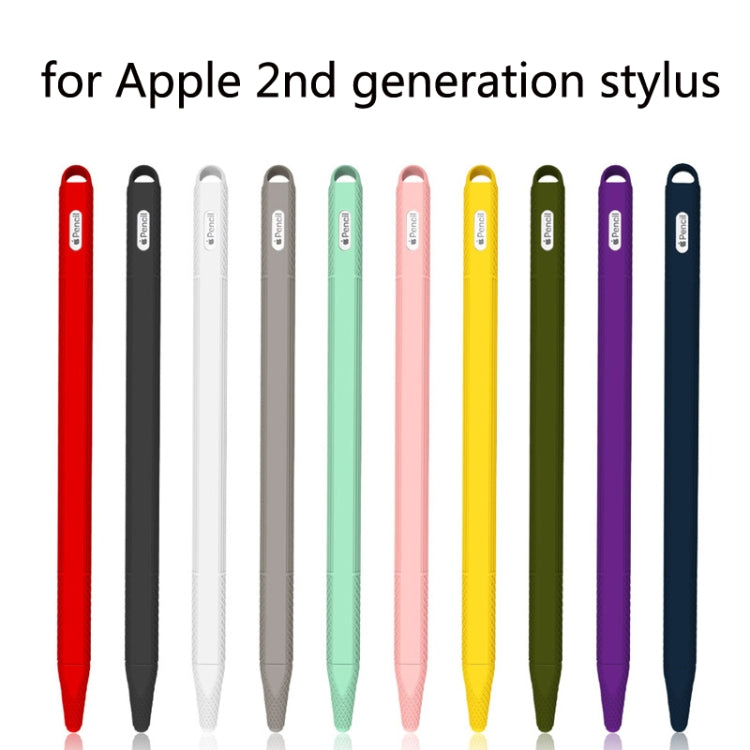 5 PCS Stylus Silicone Protective Case For Apple Pencil 2(Red) - Pencil Accessories by PMC Jewellery | Online Shopping South Africa | PMC Jewellery