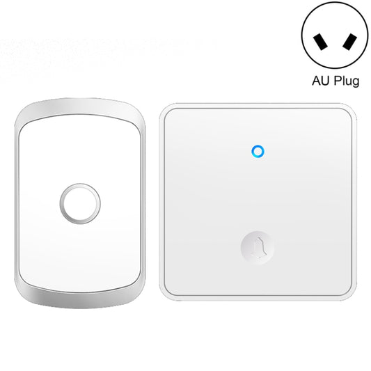 CACAZI FA50 1 For 1 Push-button Self-generating Wireless Doorbell, Plug:AU Plug(White) - Wireless Doorbell by CACAZI | Online Shopping South Africa | PMC Jewellery | Buy Now Pay Later Mobicred