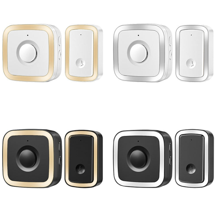 CACAZI A58 1 For 1 Smart Wireless Doorbell without Battery, Plug:EU Plug(Gold) - Wireless Doorbell by CACAZI | Online Shopping South Africa | PMC Jewellery