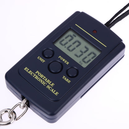 10g Mini Digital Fishing Scale Travel Weighting Steelyard Hanging Electronic Hook Scale Kitchen Weight Tool, Capacity:40kg with backlight - Hanging Scales by PMC Jewellery | Online Shopping South Africa | PMC Jewellery | Buy Now Pay Later Mobicred