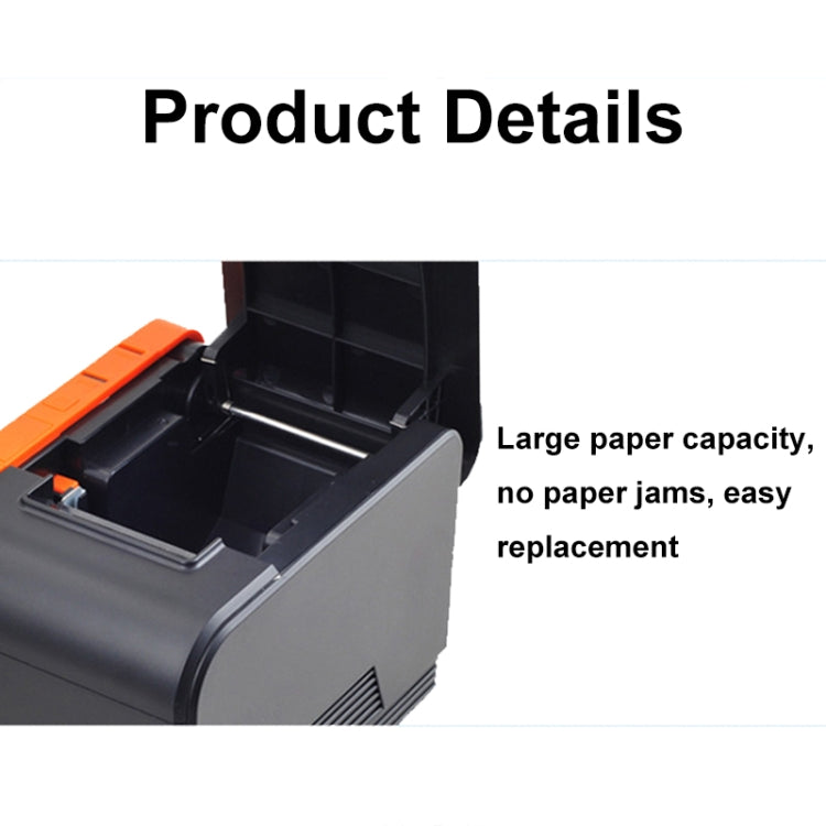 Xprinter XP-T58L 58mm Supermarket Cashier Receipt Thermal Printer, Spec: USB Port(EU Plug) - Printer by Xprinter | Online Shopping South Africa | PMC Jewellery | Buy Now Pay Later Mobicred