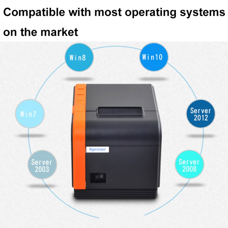 Xprinter XP-T58L 58mm Supermarket Cashier Receipt Thermal Printer, Spec: Parallel Port(EU Plug) - Printer by Xprinter | Online Shopping South Africa | PMC Jewellery | Buy Now Pay Later Mobicred