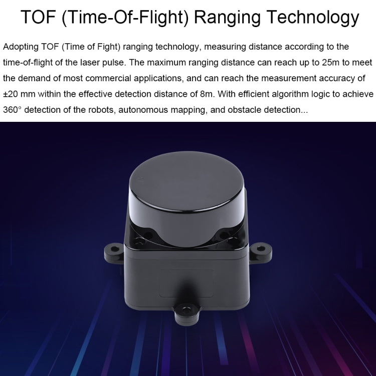 Waveshare 24782 DTOF Laser Lidar Sensor STL27L, 360 Degree Omni-Directional Lidar, UART Bus - free shipping - PMC TechLife - Order now!