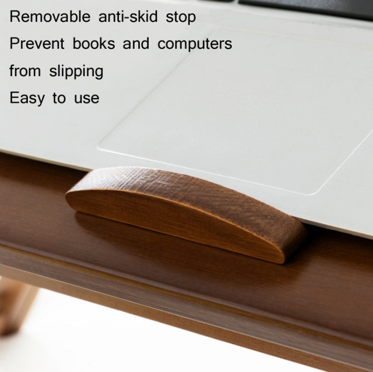 741ZDDNZ Bed Use Folding Height Adjustable Laptop Desk Dormitory Study Desk, Specification: Classic Tea Color 64cm Thick Bamboo - Laptop Stand by PMC Jewellery | Online Shopping South Africa | PMC Jewellery | Buy Now Pay Later Mobicred