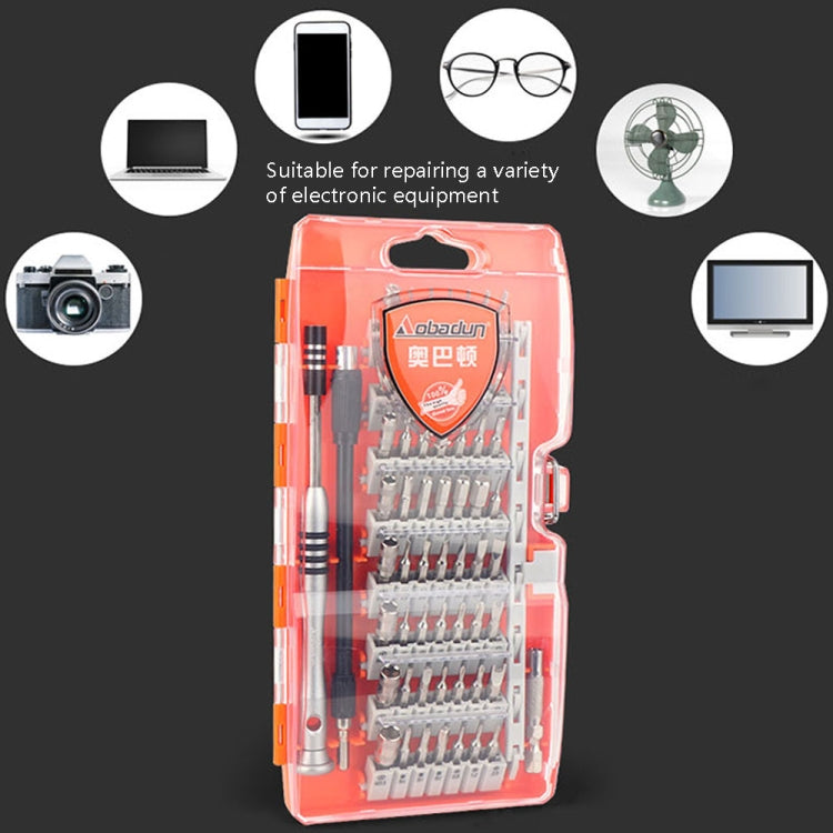 Obadun 9800 58 in 1 Screwdriver Set Manual CRV Batch Mobile Phone Disassembly Glasses Repair Tool(Orange) - Screwdriver Set by Obadun | Online Shopping South Africa | PMC Jewellery | Buy Now Pay Later Mobicred