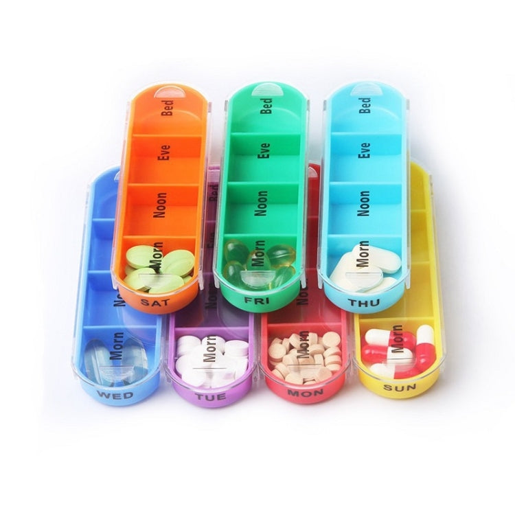 One Week Use 28-Compartment Portable Drawer Type Moisture-Proof Medicine Box(White Transparent) - free shipping - PMC TechLife - Order now!