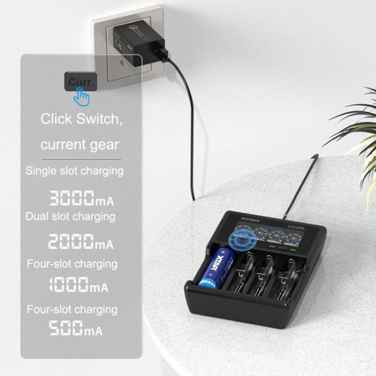 XTAR 4-Slot Bright Flashlight Lithium Battery Charger, Model: VC4SL - Charger & Converter by PMC TechLife | Online Shopping South Africa | PMC TechLife