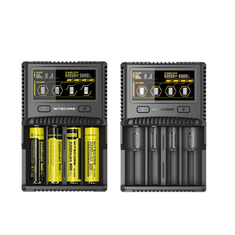 NITECORE 4-Slot Smart LCD Fast Charger, Model: SC4(UK Plug) - Charger & Converter by PMC Jewellery | Online Shopping South Africa | PMC Jewellery | Buy Now Pay Later Mobicred