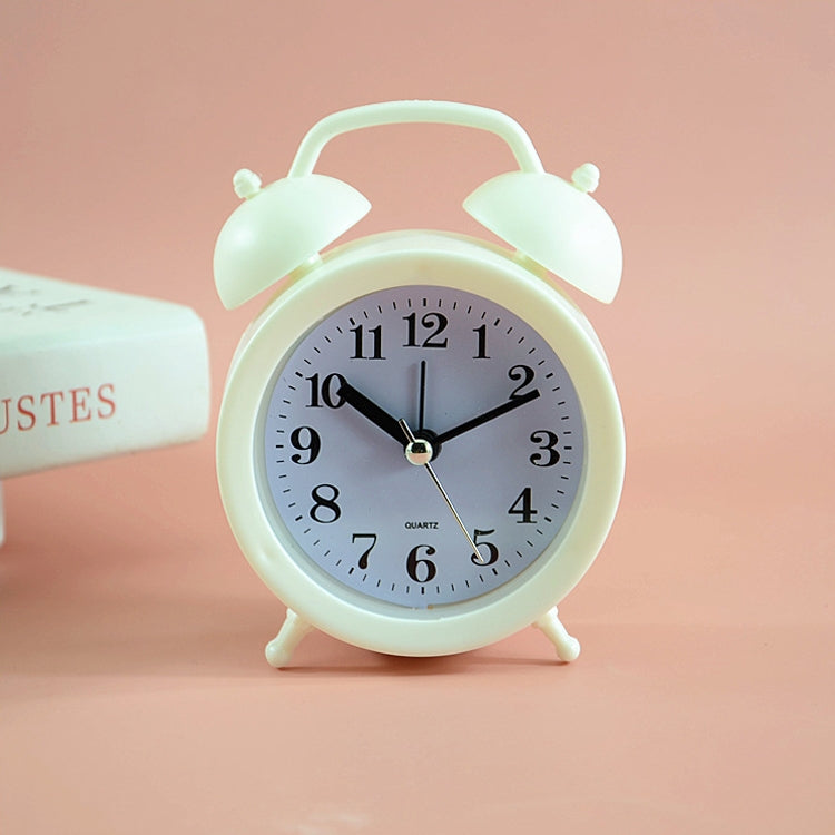 2 PCS Student Bed Small Alarm Clock Desk Alarm Clock(Beige) - Alarm Clocks by PMc TechLife | Online Shopping South Africa | PMc TechLife | Buy Now Pay Later Mobicred