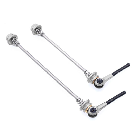 EVERDAWN Mountain Highway Bike Titanium Alloy Axis Quick Removal Rod Front And Rear Rollers Open Flower Drum Fixed Axis Trolley(Titanium Color) - Quick Release by PMC Jewellery | Online Shopping South Africa | PMC Jewellery | Buy Now Pay Later Mobicred