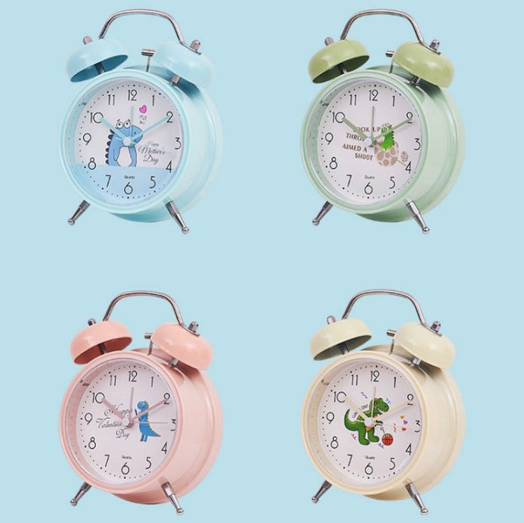 Student Cute Style Bell Alarm Clock Bedside Mute Clock With Light Specification��� Y33 3 Inch (Pink) - Alarm Clocks by PMc TechLife | Online Shopping South Africa | PMc TechLife | Buy Now Pay Later Mobicred