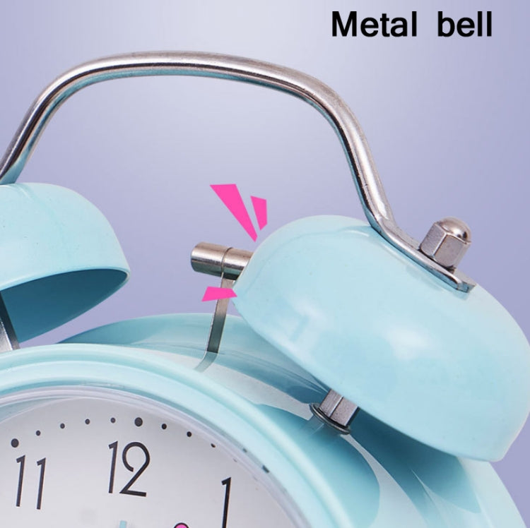 Student Cute Style Bell Alarm Clock Bedside Mute Clock With Light Specification��� Y33 3 Inch (Pink) - Alarm Clocks by PMc TechLife | Online Shopping South Africa | PMc TechLife | Buy Now Pay Later Mobicred
