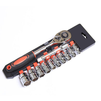 CY-0028 12 PCS/Set Auto Repair Tool Ratchet Quick Socket Wrench Hardware Box Combination, Model: 1/4 Small Fly - Hand Tool Sets by PMC Jewellery | Online Shopping South Africa | PMC Jewellery | Buy Now Pay Later Mobicred