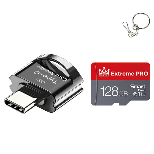 C10 TYPE-C Interface Mobile Phone Memory Card, Capacity: 128GB(Black) - Micro SD Card by PMC Jewellery | Online Shopping South Africa | PMC Jewellery | Buy Now Pay Later Mobicred