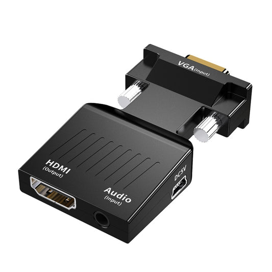 HW-2217 VGA to HDMI Converter With Audio Computer Host to HD Converter(Black) - Converter by PMC Jewellery | Online Shopping South Africa | PMC Jewellery | Buy Now Pay Later Mobicred