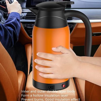 Car Heating Cup Electric Heating Cup Kettle(12V Steel Color) - Heating Cups by PMC Jewellery | Online Shopping South Africa | PMC Jewellery | Buy Now Pay Later Mobicred