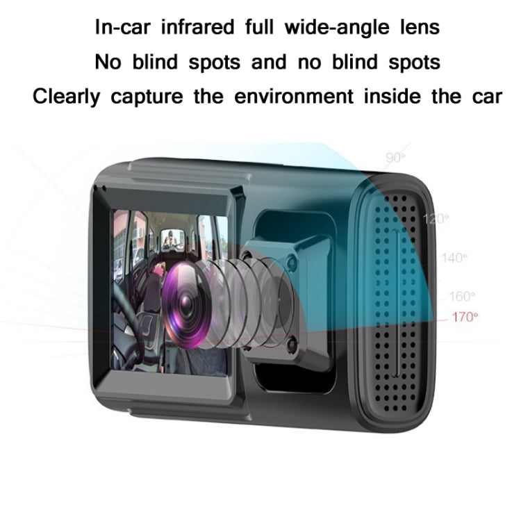 In Car Hidden HD 1080P Infrared Night Vision Driving Recorder Specification： With GPS Trajectory - Car DVRs by PMC Jewellery | Online Shopping South Africa | PMC Jewellery | Buy Now Pay Later Mobicred