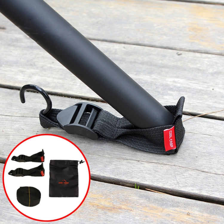 COOL CAMP CF-711 Pyramid Tent Pole Retainer Tent Accessories Canopy Pole Fixed Adjustment Buckle(Black) - Tents & Accessories by PMC TechLife | Online Shopping South Africa | PMC TechLife | Buy Now Pay Later Mobicred