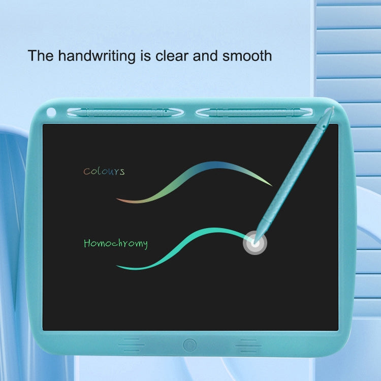 15inch Charging Tablet Doodle Message Double Writing Board LCD Children Drawing Board, Specification: Blue Colorful Lines (Blue) -  by PMC Jewellery | Online Shopping South Africa | PMC Jewellery | Buy Now Pay Later Mobicred