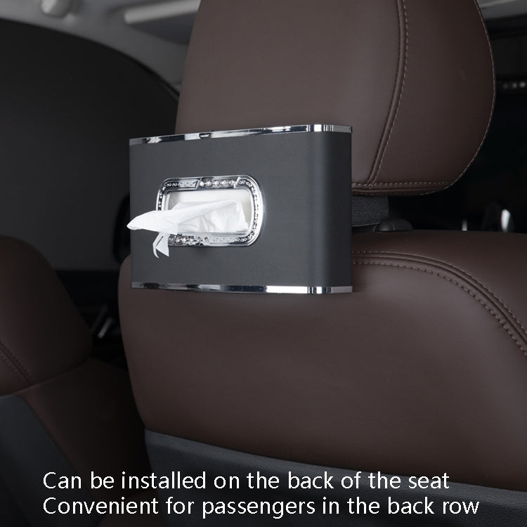 Car Clock Tissue Box Multi-Function Vehicle Instrument Table Paper Towel Box, Style: With Clock (Ivory) - Tissue Boxes by PMC TechLife | Online Shopping South Africa | PMC TechLife | Buy Now Pay Later Mobicred
