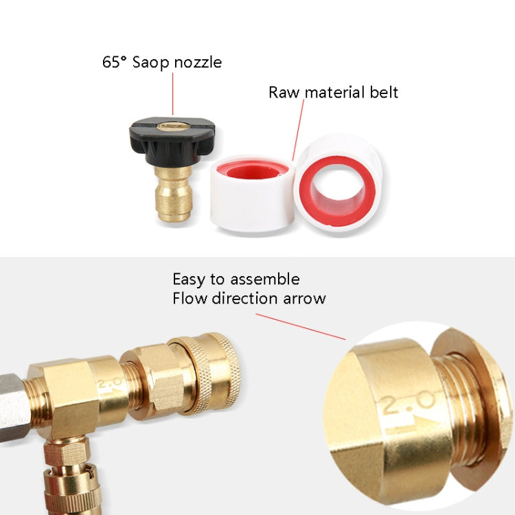 High Pressure Cleaning Machine 3/8 Inch Quick Connection Adjustable Foam Nozzle - Car Washer & Accessories by PMC TechLife | Online Shopping South Africa | PMC TechLife | Buy Now Pay Later Mobicred