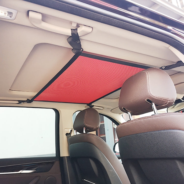 Car Storage Network Pocket Car Roof Seating Room Mesh Folding Hanging Bag, Style: Single Layer(Red) - Stowing Tidying by PMC Jewellery | Online Shopping South Africa | PMC Jewellery | Buy Now Pay Later Mobicred