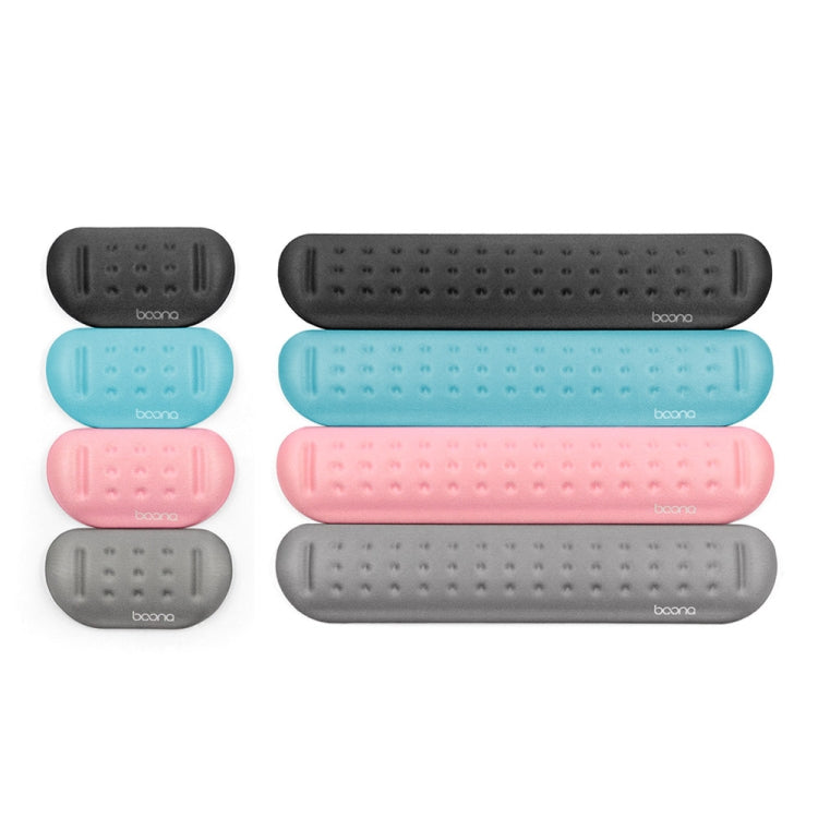 Baona Silicone Memory Cotton Wrist Pad Massage Hole Keyboard Mouse Pad, Style: Mouse Pad (Black) - Mouse Pads by Baona | Online Shopping South Africa | PMC TechLife | Buy Now Pay Later Mobicred
