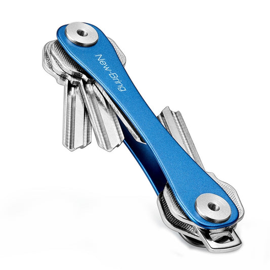 New Bring Mini Keychain Emergency Tool Multifunctional Portable Car Accessories Metal Key Storage Device(Blue Lengthening) - Key Rings by PMC Jewellery | Online Shopping South Africa | PMC Jewellery | Buy Now Pay Later Mobicred