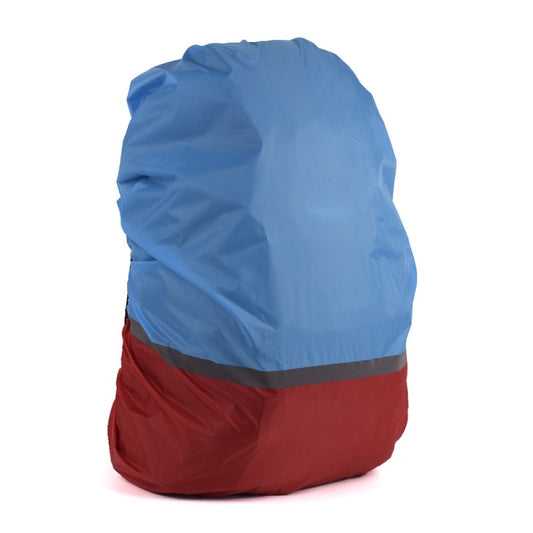 2 PCS Outdoor Mountaineering Color Matching Luminous Backpack Rain Cover, Size: L 45-55L(Red + Blue) - Rain Cover Bags by PMC Jewellery | Online Shopping South Africa | PMC Jewellery | Buy Now Pay Later Mobicred