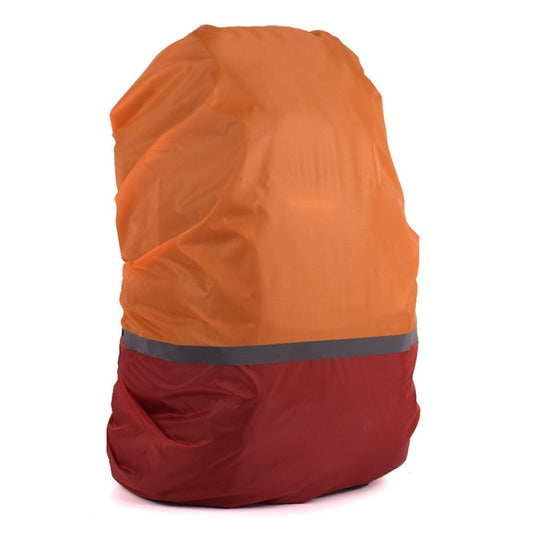 2 PCS Outdoor Mountaineering Color Matching Luminous Backpack Rain Cover, Size: XL 58-70L(Red + Orange) - Rain Cover Bags by PMC Jewellery | Online Shopping South Africa | PMC Jewellery | Buy Now Pay Later Mobicred