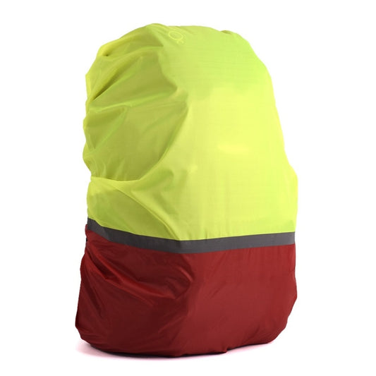 2 PCS Outdoor Mountaineering Color Matching Luminous Backpack Rain Cover, Size: XL 58-70L(Red + Fluorescent Green) - Rain Cover Bags by PMC Jewellery | Online Shopping South Africa | PMC Jewellery | Buy Now Pay Later Mobicred