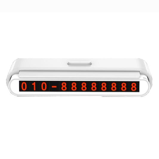 2 PCS One-Click Automatic Hiding Temporary Parking Signs For Cars(White - Red Numbers) - Parking Card by PMC Jewellery | Online Shopping South Africa | PMC Jewellery | Buy Now Pay Later Mobicred