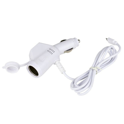 2 PCS Car 3 In 1 Charger With Cigarette Lighter Dual USB Interface With USB Mobile Phone Charging Cable(White) - Cigar Socket by PMC Jewellery | Online Shopping South Africa | PMC Jewellery | Buy Now Pay Later Mobicred