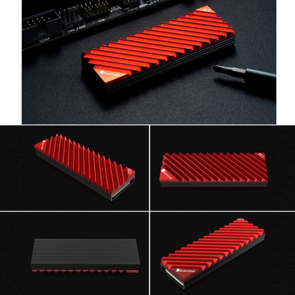 Jonsbo M.2-3 Solid State Radiator For NVME/SSD(Red) - Fan Cooling by Jonsbo | Online Shopping South Africa | PMC Jewellery