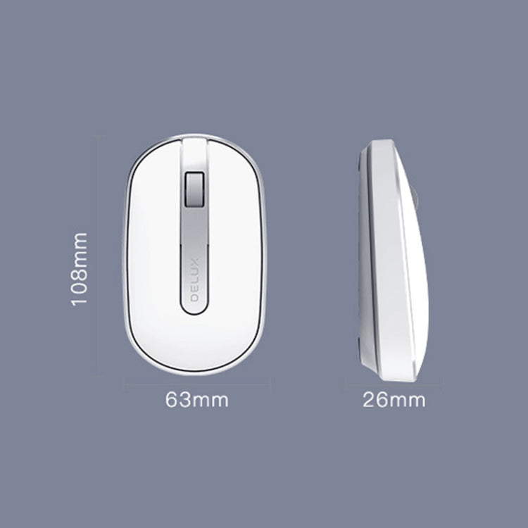 DELUX M326 4 Keys Wireless Silent Mouse Portable Laptop Mouse - Wireless Mice by DELUX | Online Shopping South Africa | PMC Jewellery | Buy Now Pay Later Mobicred