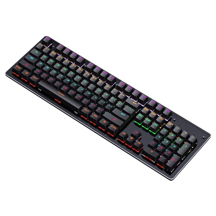 LEAVEN K880 104 Keys Gaming Green Axis Office Computer Wired Mechanical Keyboard, Cabel Length:1.6m(Black) - Wired Keyboard by LEAVEN | Online Shopping South Africa | PMC Jewellery | Buy Now Pay Later Mobicred