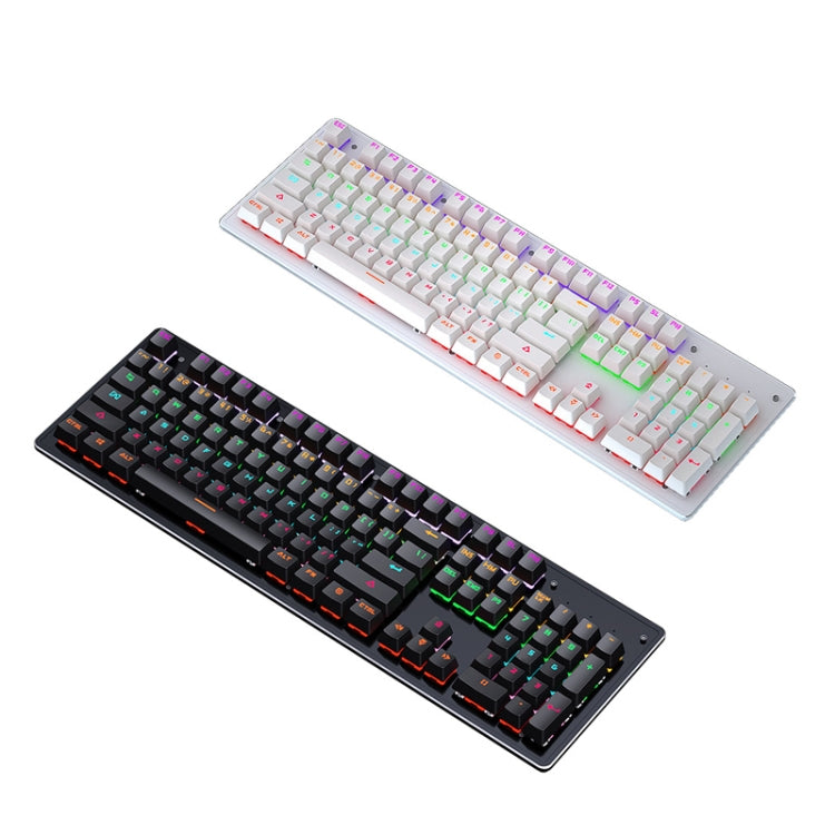 LEAVEN K880 104 Keys Gaming Green Axis Office Computer Wired Mechanical Keyboard, Cabel Length:1.6m(Black) - Wired Keyboard by LEAVEN | Online Shopping South Africa | PMC Jewellery | Buy Now Pay Later Mobicred