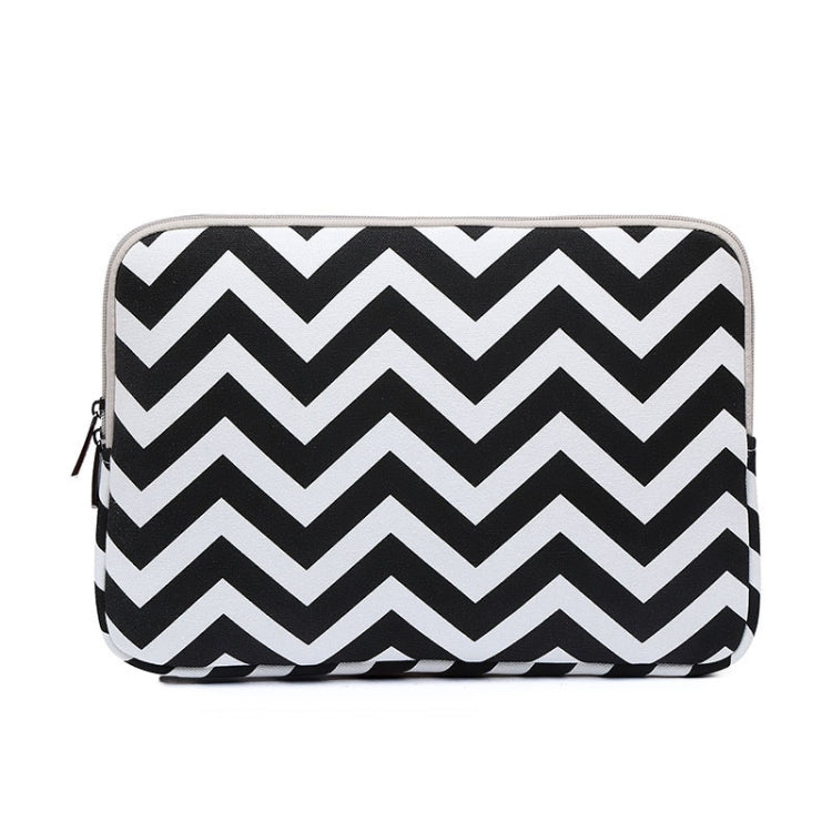 LiSEN LS-525 Wavy Pattern Notebook Liner Bag, Size: 12 inches(Black) - 12.1 inch by LiSEN | Online Shopping South Africa | PMC Jewellery | Buy Now Pay Later Mobicred