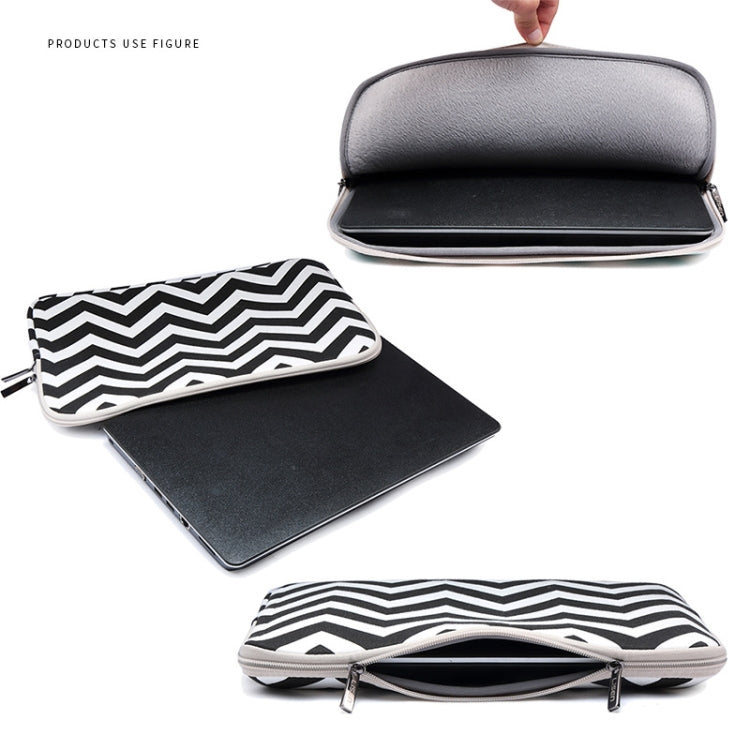 LiSEN LS-525 Wavy Pattern Notebook Liner Bag, Size: 14 inches(Gray) - 14.1 inch by LiSEN | Online Shopping South Africa | PMC Jewellery | Buy Now Pay Later Mobicred