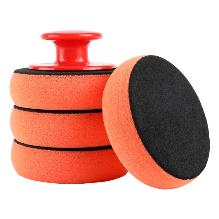 3 Sets Handle Polished Waxing Sponge Car Waxing Wash Tool(3 Handle +12 Sponge) - Polishing Machine & Accessories by PMC Jewellery | Online Shopping South Africa | PMC Jewellery | Buy Now Pay Later Mobicred
