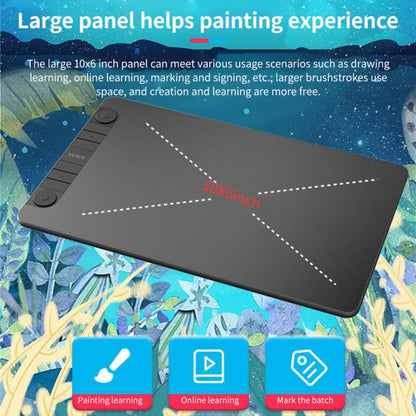 VEIKK VK1060PRO Digital Tablet Hand-Painted Board Electronic Drawing Board Can Connected To Mobile Phone -  by VEIKK | Online Shopping South Africa | PMC Jewellery | Buy Now Pay Later Mobicred