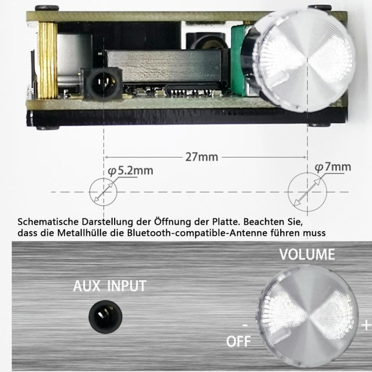 ZK-502C HIFI Wireless Bluetooth 5.0 TPA3116 Digital Power Audio Amplifier Board  50W X 2 Stereo AMP Amplificador With Shell - Other Accessories by PMC TechLife | Online Shopping South Africa | PMC TechLife