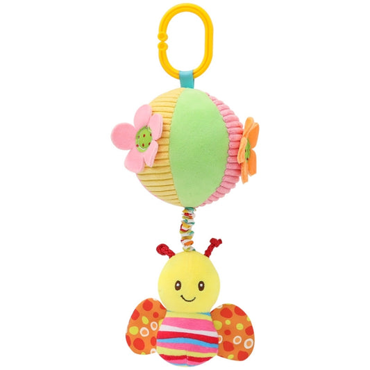 Stroller Drawstring Cloth Ball Toy Baby Soothing Hand Grab Ball Plush Bed Bell Lathe Pendant(Be) - Baby Toys by PMC Jewellery | Online Shopping South Africa | PMC Jewellery | Buy Now Pay Later Mobicred