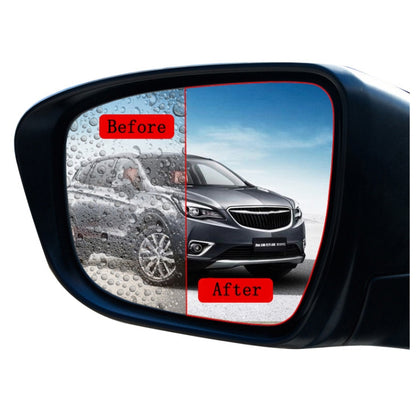 2pcs /Set Rainproof Anti-Fog And Anti-Reflective Film For Car Rearview Mirror Round 100mm(Transparent) - Auto Film by PMC Jewellery | Online Shopping South Africa | PMC Jewellery | Buy Now Pay Later Mobicred