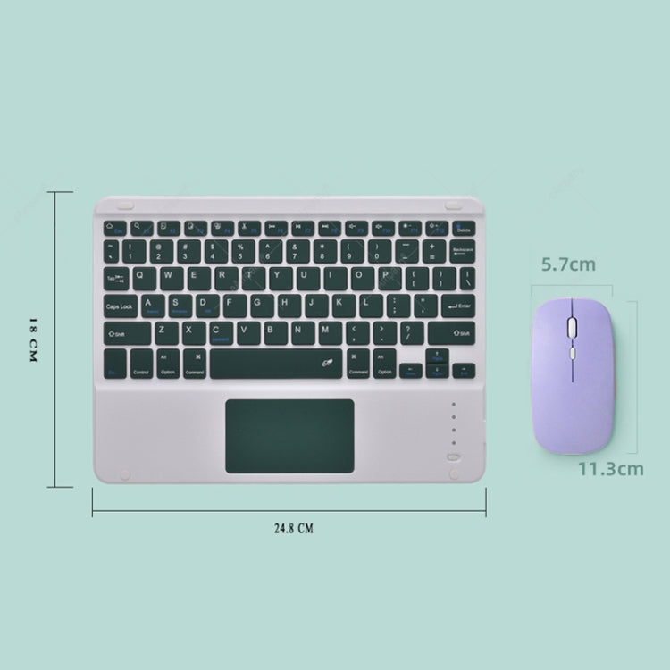 871 9.7 Inch Portable Tablet Bluetooth Keyboard With Touchpad + Mouse Set for iPad(Black + Mouse) - Universal by PMC TechLife | Online Shopping South Africa | PMC TechLife